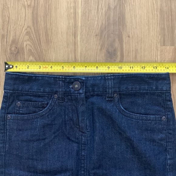 Ann Taylor Blue Jean Skirt, Size 00P - Picture 6 of 7